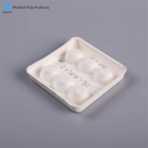 Biodegradable Bagasse Pulp Molded Eyelash Packaging Tray Kinyi