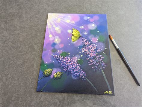 Butterfly painting tutorial for beginners, the full tutorial video link ...