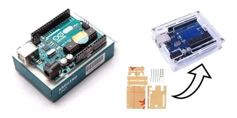 Arduino Uno R3 Original Atmega328p Case Acrilico Meses Sin Interés