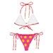 Pink And Yellow Polka Dot String Bikini Etsy