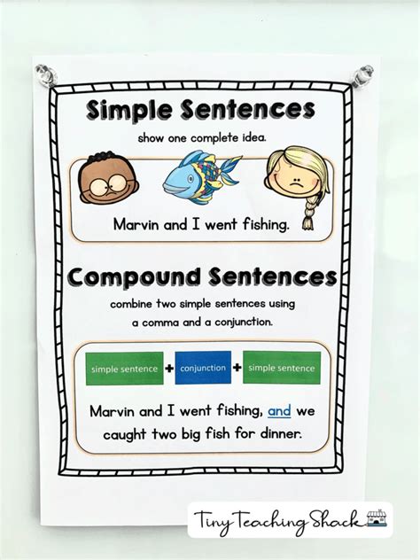 Simple And Compound Sentences Worksheet