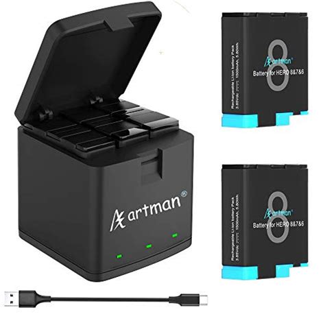 Artman Replacement Hero Batteries Mah Pack And Channel Led