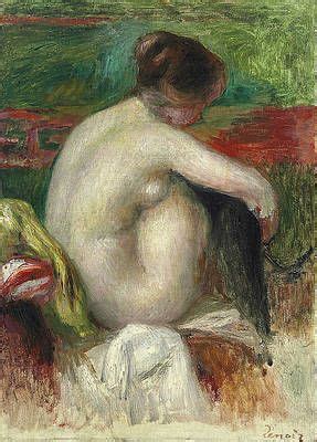 Pierre Auguste Renoir Wall Art Painting Naked Woman Digital Remastered Edition By Pierre