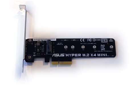 Test adaptateur Asus Hyper M.2 X4 Mini