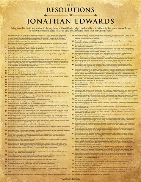 The Resolutions of Jonathan Edwards - Pursuing Otium Sanctum