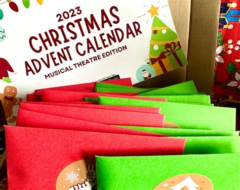 Musical Theatre Advent Calendar Limited Time Only, 1 Buttons, Musical ...