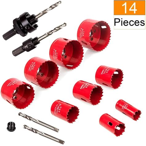 Hole Saw Kit Diamond Concrete Tile Hss Bi Metal Hole Saw