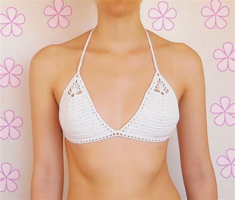 Easy Level Triangle Crochet Bikini Top Pattern The HELENA Bikini Top