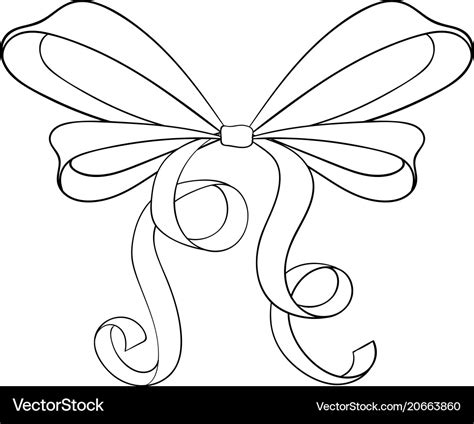 Bow Vector Outline