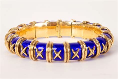 Sold Price Schlumberger For Tiffany And Co 18k Yellow Gold And Enamel