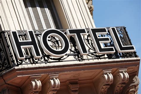 Free Photo | Hotel entrance sign