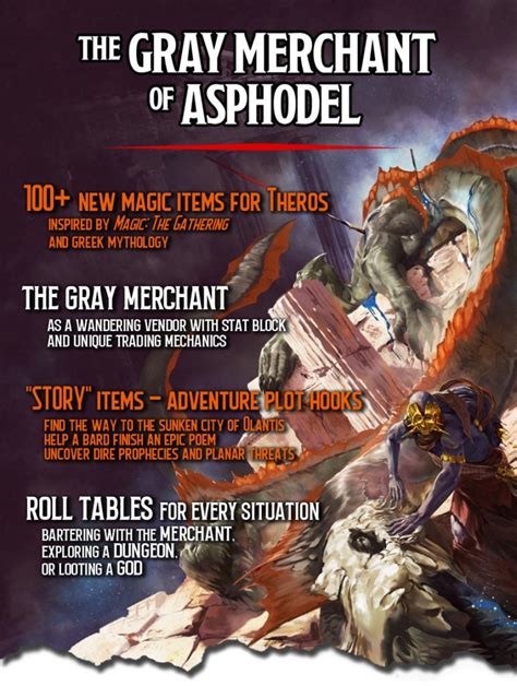 The Gray Merchant Of Asphodel 100 Theros Magic Items Dungeon