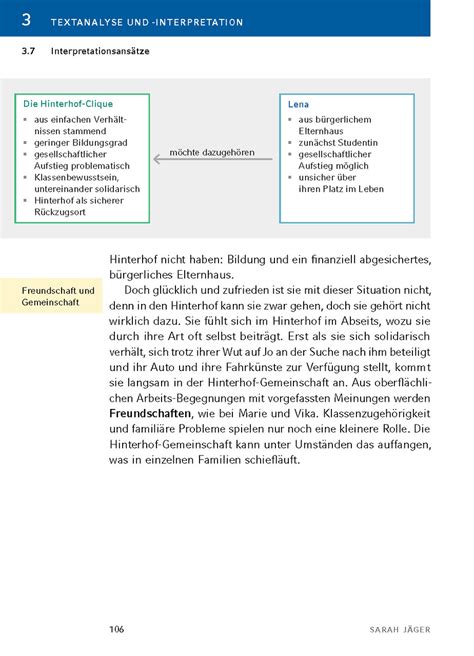 Nach vorn nach Süden von Sarah Jäger Textanalyse und Interpretation