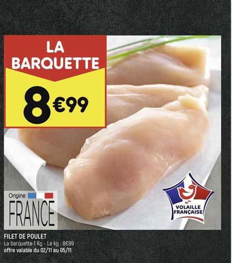 Promo Filet De Poulet Chez Leader Price Icatalogue Fr