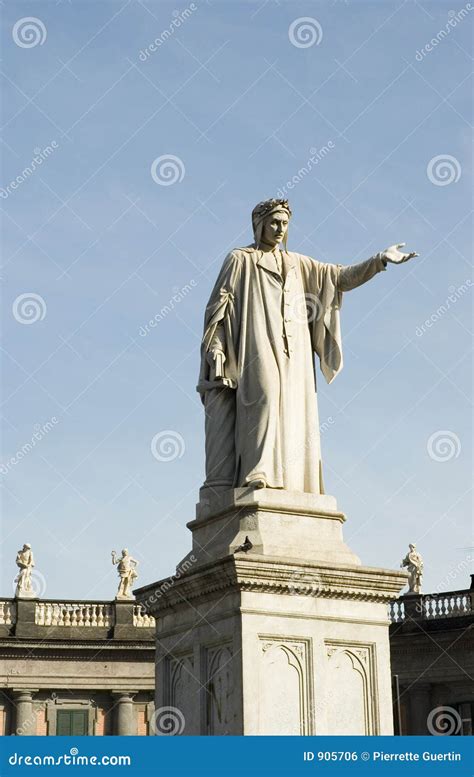 Dante Statue stock photo. Image of church, naples, statue - 905706