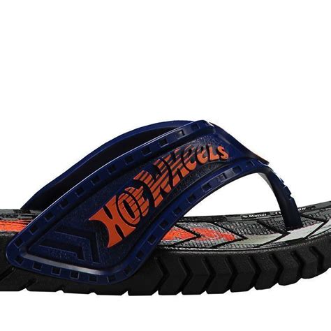 Chinelo Hot Wheels Super Flop Speed Up Infantil Preto E Azul Futfanatics