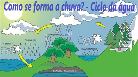 Como Ocorre A Chuva - Como se forma a chuva? - Ciclo da água | Ciclo hidrológico, Ciclo da ...