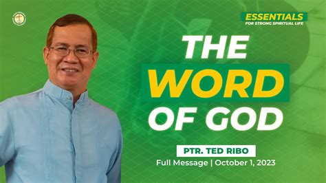 The Word Of God Pastor Ted Ribo Youtube