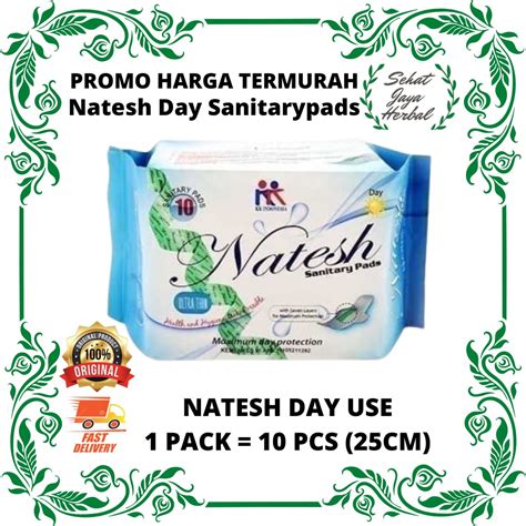 Jual Natesh Day Pembalut Kesehatan Herbal Wanita Hemat Pack With