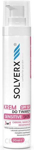 Solverx Krem Do Twarzy Z SPF 50 Sensitive Skin 50 Ml Stoczniowy