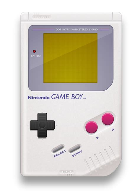 Trn Industries Nintendo Game Boy 1989 Vector Illustration