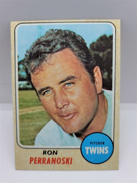 1968 Topps Set Break 435 Ron Perranoski Minesota Twins Mint Condition