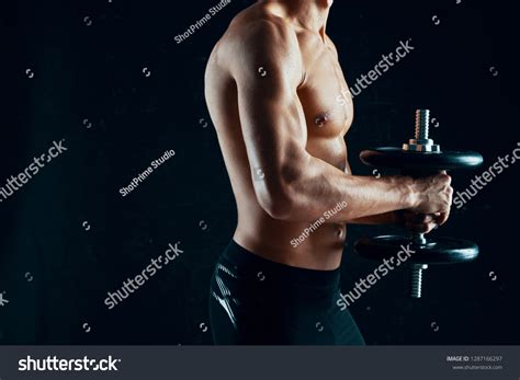 Muscular Naked Male Athlete Muscled Arms Stock Photo Shutterstock