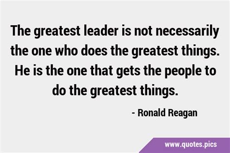 Ronald Reagan Quotes On Leadership