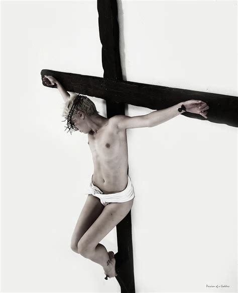 Female Crucifix On Wall I Photograph By Ramon Martinez Pixels