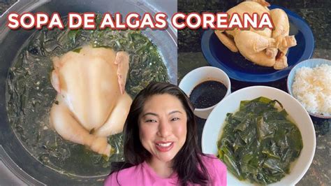 Sopa De Algas Coreano Myeokguk 미역국 Recetas Para Cocinar Recetas Fáciles Comida