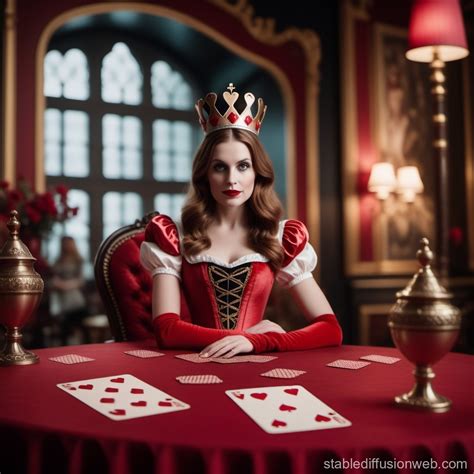 Queen Of Hearts Themed Exhibition Room Stable Diffusion Online