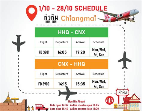 Hua Hin To Chiang Mai Flight Schedule Confirmed For Sept Oct Nov Yet