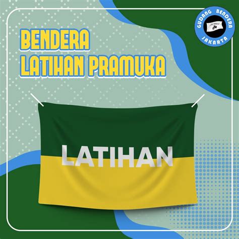 Jual BENDERA PRAMUKA LATIHAN PRAMUKA UPACARA OSIS SMA SMK FULL PRINT