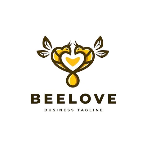 Premium Vector Bee Love Logo Vector