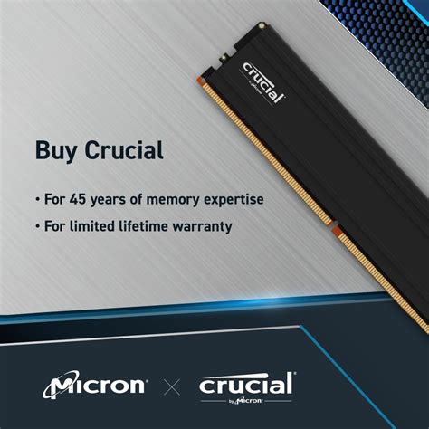 CRUCIAL 24GB DDR5 SDRAM MEMORY MODULE 24GB DDR5-5600/PC5-44800 (CP24G56C46U5T)