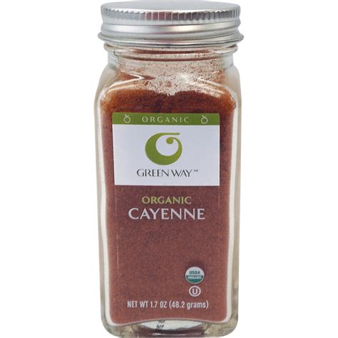 Green Way Organic Cayenne Pepper Salt Spices And Seasonings Foodtown