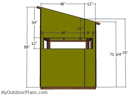 5x5 Shooting House Roof Plans Myoutdoorplans Free Woodworking Plans