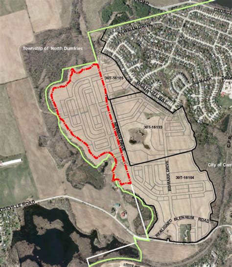 Proposed Subdivisions For The Cambridge North Dumfries Boundary Would