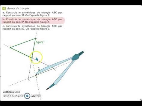 Sym Trique D Un Triangle Par Rapport Un Point Youtube