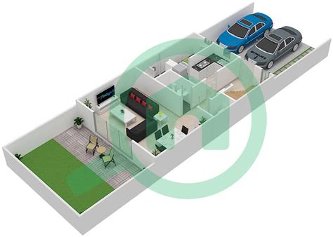 Floor Plans For Type Classic B Bedroom Townhouses In Nasma Residence