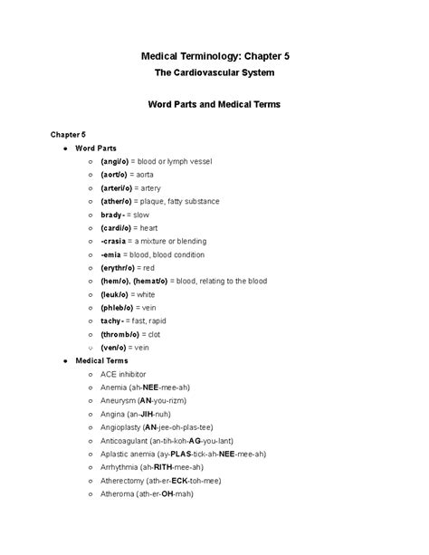 Medical Terminology Broad-Spectrum at Carlos Snyder blog
