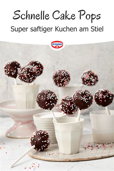 Cake Pops Rezept Dr Oetker Rezept Cake Pops Ohne Backen Cake