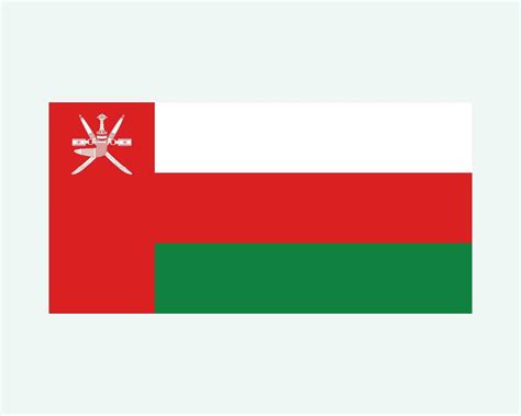 National Flag of Oman. Omani Country Flag. Sultanate of Oman. EPS ...