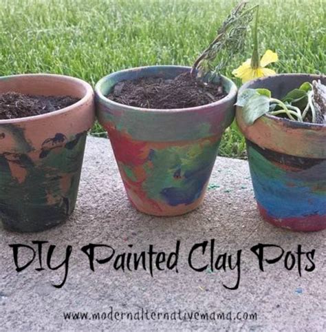 DIY Painted Clay Pots