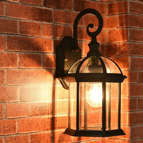 Outdoor Lighting Vintage Brass Wall Lamp Ip65 Exterior Wall Lantern Outdoor Light Fixture Garden