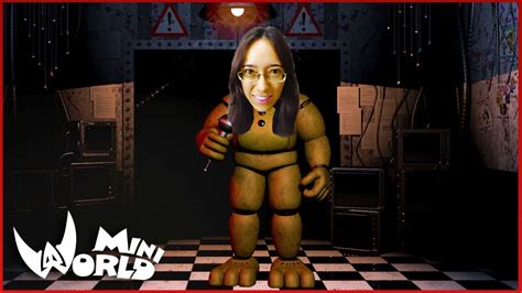 Virei Um Animatronic Do Five Nights At Freddys Por Um Dia No Mini