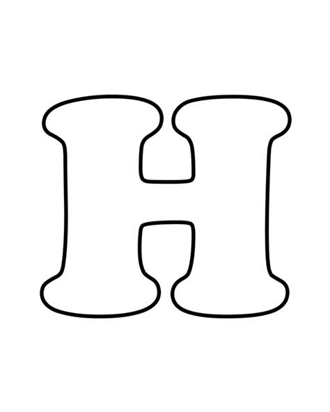 Free Letter H Clipart Black And White, Download Free Letter H Clipart Black And White png images ...