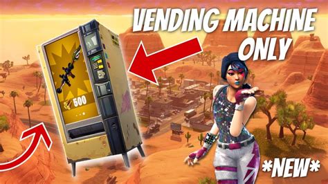 New Fortnite Vending Machine Only Challenge Youtube