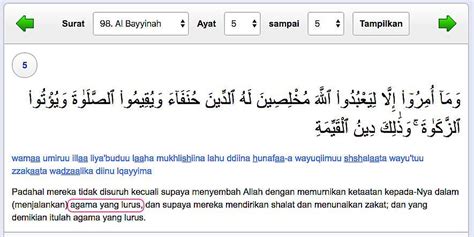 Detail Surat Al Bayyinah Ayat 5 Beserta Artinya Koleksi Nomer 5