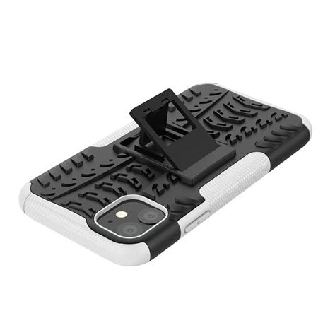 Hybrid Rugged iPhone 11 Kickstand Shockproof Case White